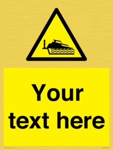 Custom warning grounding cruiser on lock cill